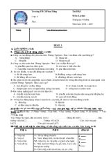 Thi học kì I môn lịch sử 6 thời gian 45 phút năm học 2014  2015